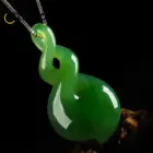 Natural Hand-carved Green Jade Pendant Lucky Wealth Fashion Ladies Necklace Men Personalized White Jade Amulet Holiday Gift 5