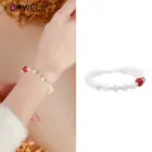 FORWELL Freshwater Pearl Sterling Silver Bracelet Good Luck Bead Exquisite Design Perfect Gift for Girlfriend 6