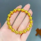 Ancient French Gold Five-way God of Wealth 5 Qian Di Half Bracelet Bracelet Retro New Chinese Style All-match Light Luxury Woven 3
