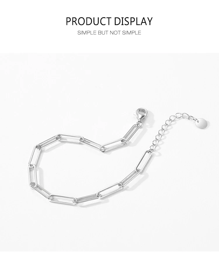 925 Sterling Silver Simple Hollow Out Geometric Bracelets for Women Trendy Chain Bracelets Party Accessories Fine Jewelry