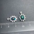 MANY STYLES Authentic Natural BLACK Opal Pendant Fine Jewelry Stones Wholesale Gift Lucky Jewelry 6