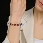 12 Zodiac Signs Natural Stone Bracelet Taurus Cancer Virgo Pisces Charm Bracelets for Women Men Couples Friendship Jewelry Gift 6