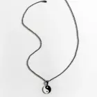 Stainless Steel Round Yin Yang Tai Chi Pendant Necklace For Men Chinese Taoist Amulet Jewelry 5