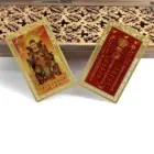2026 Tai Sui Amulet Card Feng Shui Prayer Gold Card Exorcism Protection Buddha Gift Amulet Safe Bring In Wealth And Treasure 4
