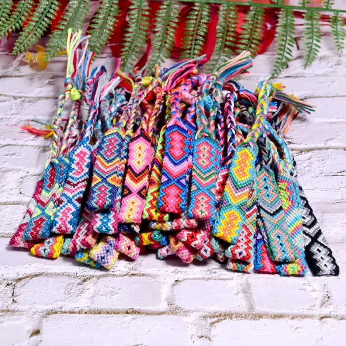 20 Pieces Random Color Friendship Bracelet for Women Fashion Handmade Macrame Braided Pulseras Femme Dropshipping 1