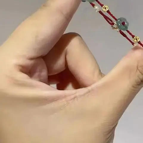 Chinese Style Simple Line Lucky Amulet Bracelet Flower Beaded Bracelet For Women Handmade Rope Bracelet Jewelry 1 Chinese Style Simple Line Lucky Amulet Bracelet Flower Beaded Bracelet For Women Handmade Rope Bracelet Jewelry 1