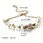 Cute bunny flower bracelet, pearl zodiac animal bracelet, cute, kawaii, Easter gift 2