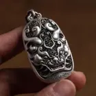 Lucky Pixiu Amulet Chinese Feng Shui Jewelry for Attracting Wealth Warding Off Evil Boosting Luck Pendant Keychain Car Decor 4