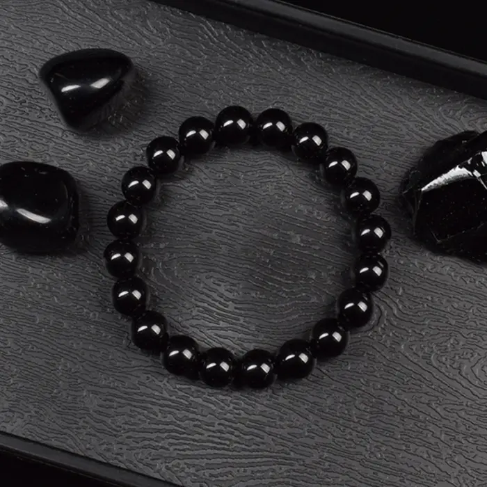 Natural Black Agates Beads Bracelet Women Men Genuine Black Onyx Natural Stone 6mm 8mm Smooth Round Beads Lucky Energy Jewelry 5 Natural Black Agates Beads Bracelet Women Men Genuine Black Onyx Natural Stone 6mm 8mm Smooth Round Beads Lucky Energy Jewelry 5