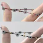 Chinese Style Simple Line Lucky Amulet Bracelet Flower Beaded Bracelet For Women Handmade Rope Bracelet Jewelry 2