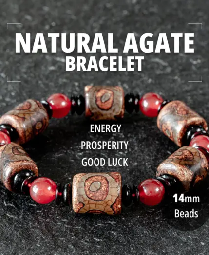 14mm Natural Gemstone Agate Beaded Bracelet for Man Women Gandcrafted Healing Stone Bracelet Protection Bracelet Jewelry Gift 1 14mm Natural Gemstone Agate Beaded Bracelet for Man Women Gandcrafted Healing Stone Bracelet Protection Bracelet Jewelry Gift 1