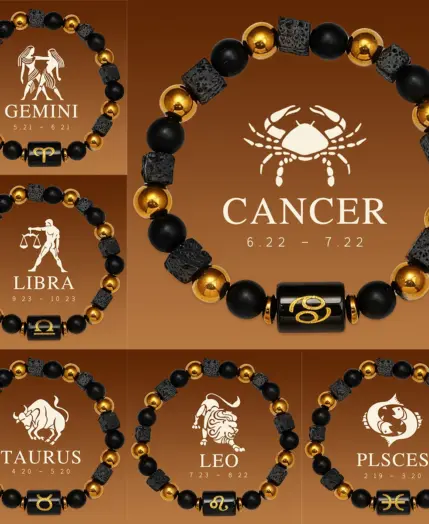 12 Zodiac Bracelets Natural Stone Cancer Virgo Leo Libra Bracelet Couples Friendship Gifts Bracelets jewelry pulsera hombre 1 12 Zodiac Bracelets Natural Stone Cancer Virgo Leo Libra Bracelet Couples Friendship Gifts Bracelets jewelry pulsera hombre 1