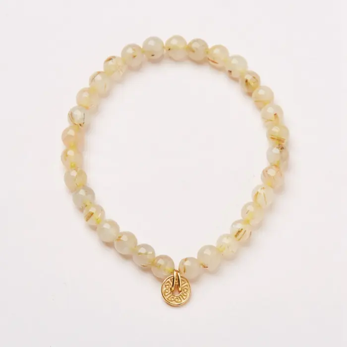 Natural Golden Rutilated Quartz Beads Beaded Strand Stretch Money Bracelet for Women Lucky Ancient Gold Coins Charm Bangle 1641 2 Natural Golden Rutilated Quartz Beads Beaded Strand Stretch Money Bracelet for Women Lucky Ancient Gold Coins Charm Bangle 1641 2