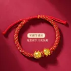 2026 Dragon Birth Year Zodiac Three-in-one Liuhe Bracelet Male RedRope Golden Chicken Cattle Dog Rabbit Mascot Hand Rope Female 5