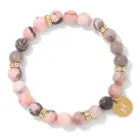 MHS.SUN 12 Zodiac Sign Bead Bracelets With Card Natural Stone Constellation Stainless Steel Bangles Women Men Jewelry Gift 6