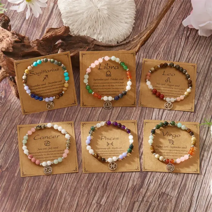 12 Zodiac Beaded Bracelet Aries Taurus Gemini Cancer Leo Virgo Libra Scorpio Aquarius Pisces Gifts Women Jewelry Gift 3 12 Zodiac Beaded Bracelet Aries Taurus Gemini Cancer Leo Virgo Libra Scorpio Aquarius Pisces Gifts Women Jewelry Gift 3