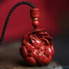 Classic Chinese Style Natural Red Organic Cinnabar Fox Pendant Necklace Lucky Amulet Jewelry Accessories Free Shipping Everythin 2