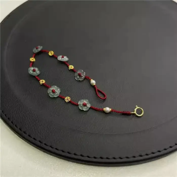 Chinese Style Simple Line Lucky Amulet Bracelet Flower Beaded Bracelet For Women Handmade Rope Bracelet Jewelry 3 Chinese Style Simple Line Lucky Amulet Bracelet Flower Beaded Bracelet For Women Handmade Rope Bracelet Jewelry 3