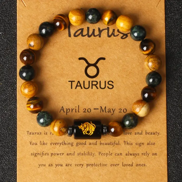 12 Zodiac Signs Constellation Charm Bracelet Men Women Fashion Tiger Eye Stone Beaded Bracelets Virgo Leo Libra Couple Jewelry 3 12 Zodiac Signs Constellation Charm Bracelet Men Women Fashion Tiger Eye Stone Beaded Bracelets Virgo Leo Libra Couple Jewelry 3