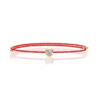 JIUZUAN D Color VVS1 Moissanite Bracelet, GRA Certified, 0.3Ct Lab Diamond, Adjustable Cord in 6 Colors, Elegant Jewelry for Wom 6