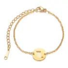 Leo 12 Zodiac Sign Constellation Charm Bracelet Gold Color Stainless Steel Hand Chains For Women Jewelry Birthday Gifts 2022 5