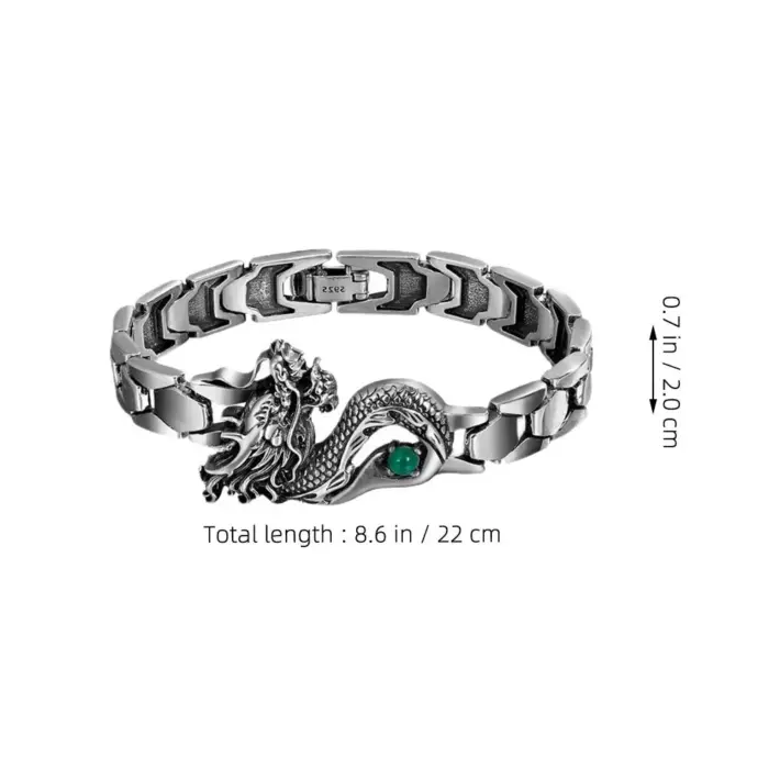 Stylish Dragon Bracelet Fade Resistant Jewelry Chinese Aesthetic Bracelets for Women Men New Year Gift Chinese Bracelet 3