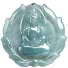 Natural Ice Green Jadeite Carved Fire GuanYin Drop Lucky Pendant Amulet Necklace Certificate Vintage Luxury Jade Gift Jewelry 4