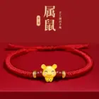 12 Constellation Zodiac Sign Charm Braided Bracelets Men Women Classics Red Rope Bracelet & Bangle Birthday Gift Party Jewelry 3