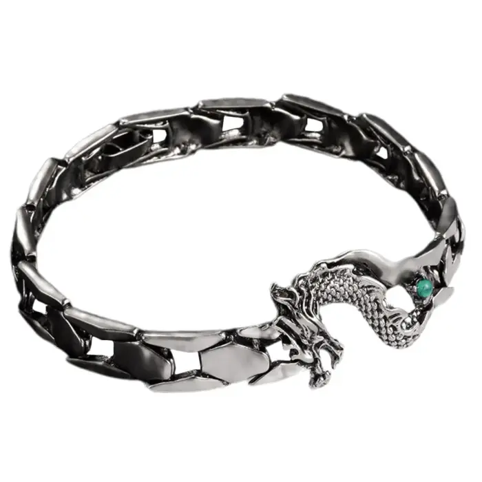 Stylish Dragon Bracelet Fade Resistant Jewelry Chinese Aesthetic Bracelets for Women Men New Year Gift Chinese Bracelet 6