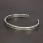 Viking Armband 925 Sterling Silver Men's Women's Vintage Handmade Bracelet Simple Classic Fine Jewelry Open Cuff Bangle 3