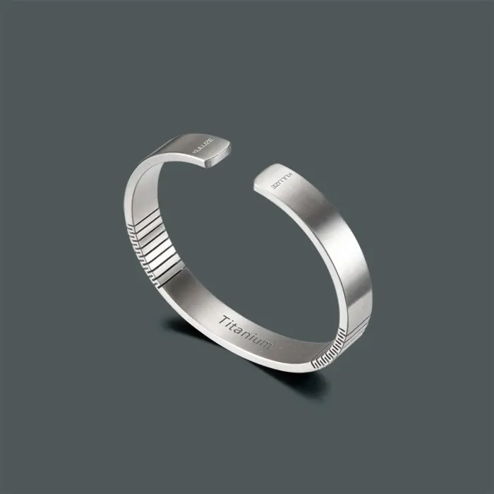 KULUZE Original Titanium wristband 100% Pure titanium Golf Athletic Bracelet Men Women C-Shaped cuff Bangle Bracelet fashionGift 5 KULUZE Original Titanium wristband 100% Pure titanium Golf Athletic Bracelet Men Women C-Shaped cuff Bangle Bracelet fashionGift 5