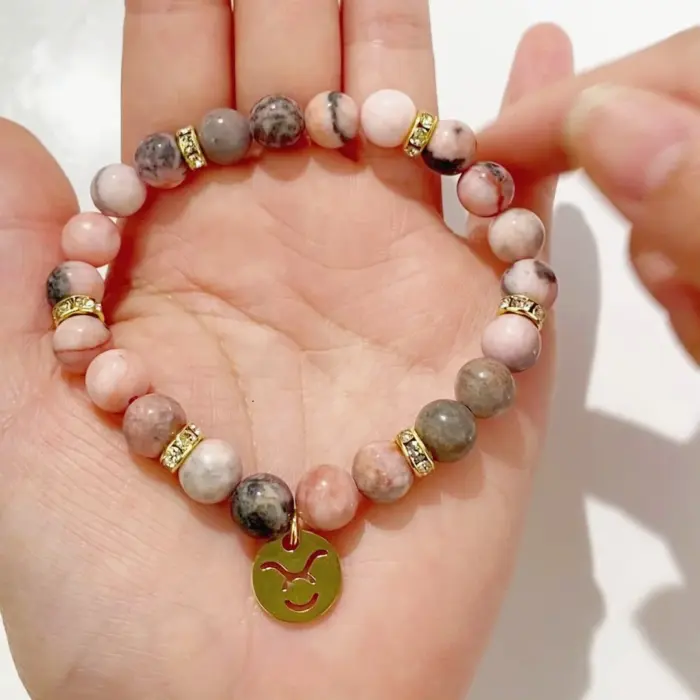 MHS.SUN 12 Zodiac Sign Bead Bracelets With Card Natural Stone Constellation Stainless Steel Bangles Women Men Jewelry Gift 4 MHS.SUN 12 Zodiac Sign Bead Bracelets With Card Natural Stone Constellation Stainless Steel Bangles Women Men Jewelry Gift 4