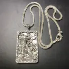 Mai Chuang/ Old China Tibet Silver Antique Handmade Domineering Zodiac Tiger Necklace Amulet Pendant Gift 2