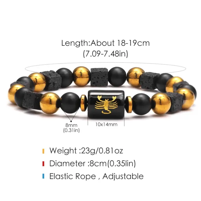 12 Zodiac Bracelets Natural Stone Cancer Virgo Leo Libra Bracelet Couples Friendship Gifts Bracelets jewelry pulsera hombre 4 12 Zodiac Bracelets Natural Stone Cancer Virgo Leo Libra Bracelet Couples Friendship Gifts Bracelets jewelry pulsera hombre 4