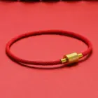 2025 New Snake Zodiac Red Rope Bracelet Fashion Brand Birth Year Hand Woven Men And Women Couple Plated Real 24K Gold Lucky Bead 2