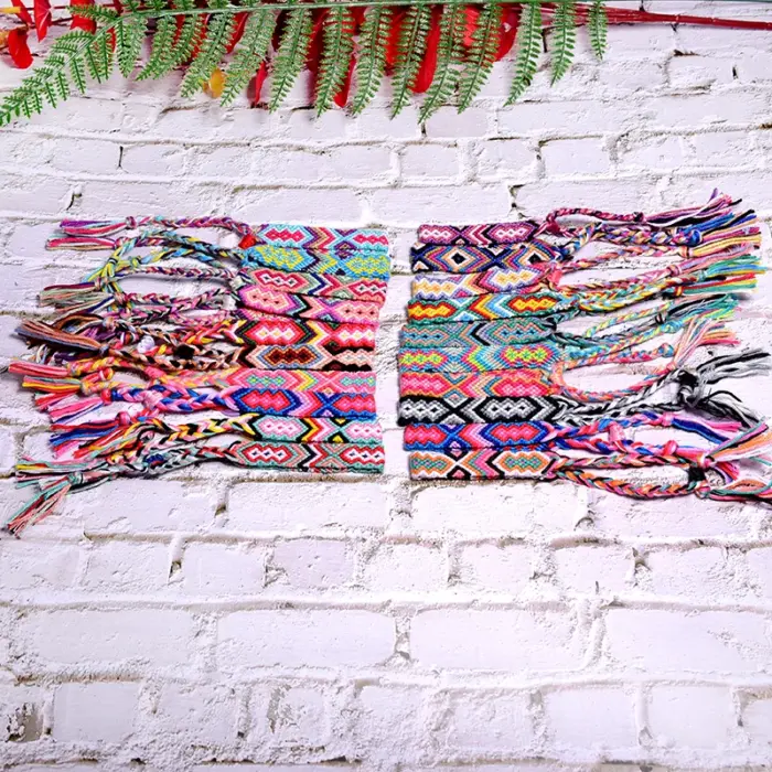 20 Pieces Random Color Friendship Bracelet for Women Fashion Handmade Macrame Braided Pulseras Femme Dropshipping 5