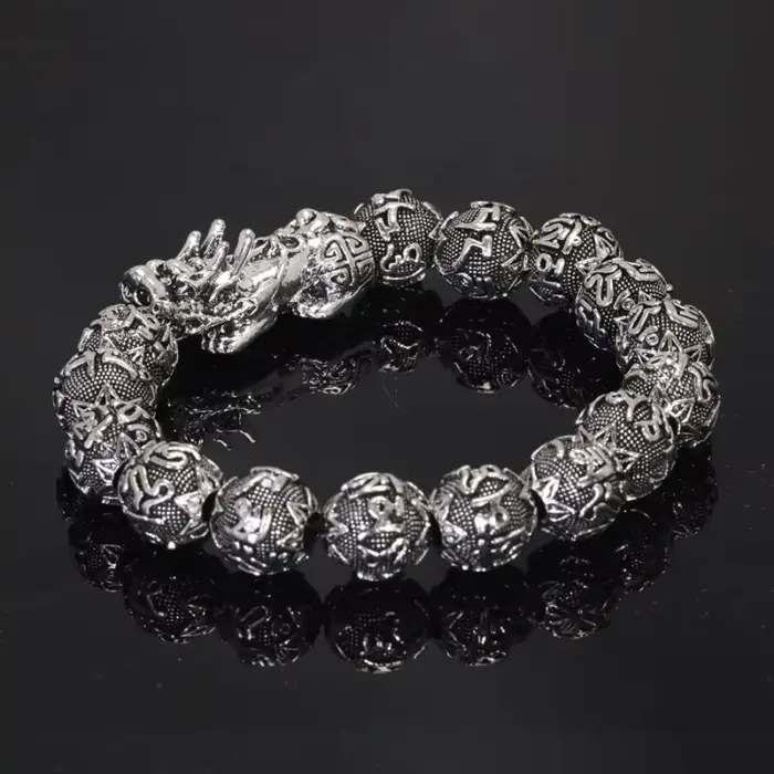 Sanskrit Six Words Engraved Buddha Bracelet OM Mala Beads Bracelets For Men And Women Mantra Prayer Buddhism Jewelry 4