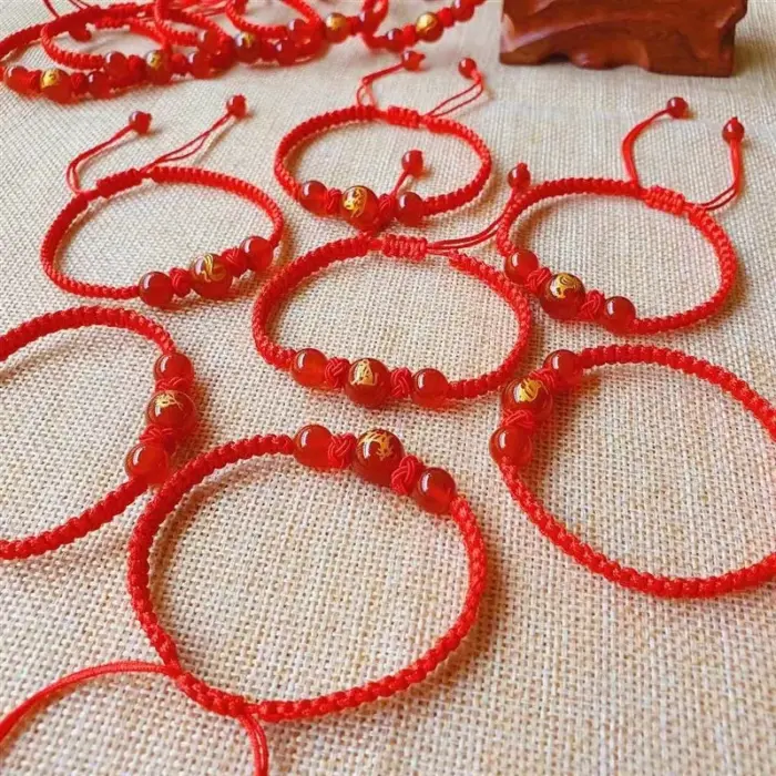 Good Luck 12 Constellation Zodiac Sign Braided Animal Couples Bracelet for Men Women Red Rope Bracelet New Year Jewelry Gift 6