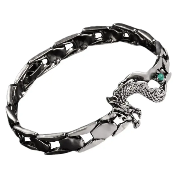 Stylish Dragon Bracelet Fade Resistant Jewelry Chinese Aesthetic Bracelets for Women Men New Year Gift Chinese Bracelet 4