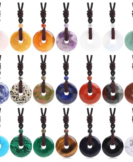 Men's Necklace Natural Gemstone Necklace Pendant China Knot Adjustable Best Gift Jewelry Chinese Culture Factory Direct Sale 1