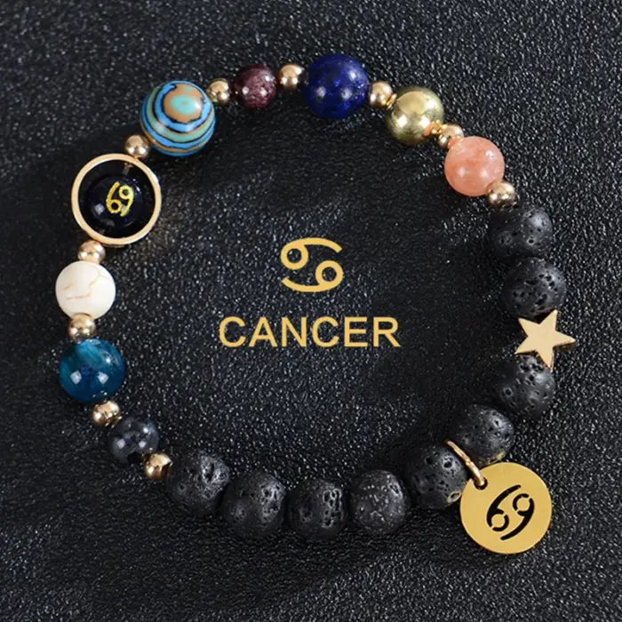 Zodiac Bracelets for Women 12 Constellations Crystal Stone Bracelet for Birthday Zodiac Gifts Constellation Charm Bracelet 1