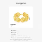IVOG New Product Hollow Design Cuff Bangle For Women 18K Gold Plated Hollow Balls Chain Bracelet Fashionable Jewelry 4