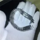 Handmade Lovers Tennis Bracelet Lab Diamond White Gold Filled Party Engagement Bracelets for Women Wedding Accessaries 3