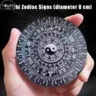 6CM/8CM Chinese Tai Chi Bagua Rotatable Feng Shui Compass Aluminum Alloy Chinese Master Supplies Luck Bless Home Decor Ornaments 4