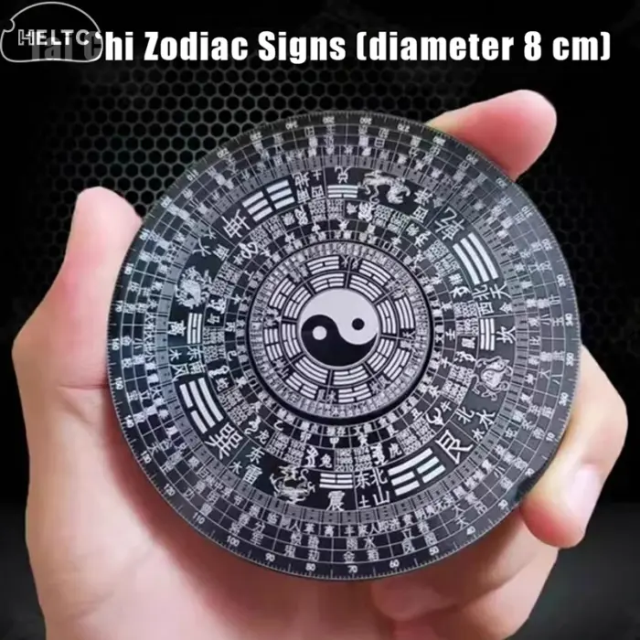 6CM/8CM Chinese Tai Chi Bagua Rotatable Feng Shui Compass Aluminum Alloy Chinese Master Supplies Luck Bless Home Decor Ornaments 4
