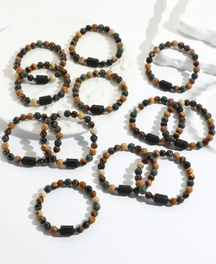 12 Zodiac Bracelets Natural Stone Cancer Virgo Leo Libra Bracelet Couples Bracelets Jewelry charm bracelet pulsera hombre 1