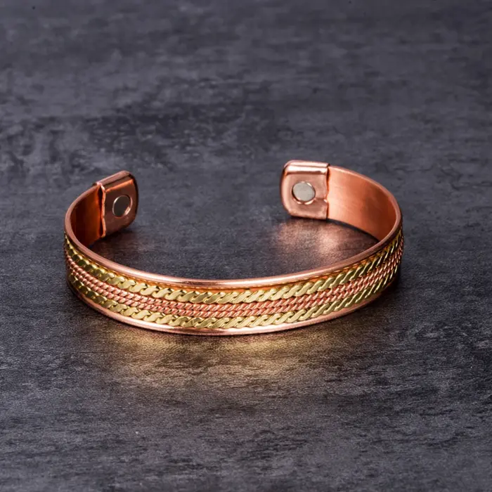 Twisted Pure Copper Bracelets Adjustable 11mm Wide Magnetic Therapy Arthritis Energy Bangles Benefits Cuff Jewelry for Women 4 Twisted Pure Copper Bracelets Adjustable 11mm Wide Magnetic Therapy Arthritis Energy Bangles Benefits Cuff Jewelry for Women 4