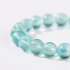 JD Natural Stone Blue Green Fluorite Healing Bracelets For Women Genuine Reiki Crystal Stretch Bangles Girlfriend Party Jewelry 5