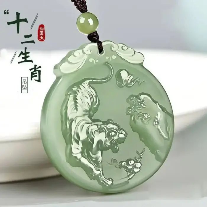 High-quality Afghan jade pendant Chinese zodiac men and women jade pendant animal year seed jadeite zodiac 12 zodiac jewelry 2