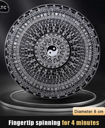 6CM/8CM Chinese Tai Chi Bagua Rotatable Feng Shui Compass Aluminum Alloy Chinese Master Supplies Luck Bless Home Decor Ornaments 6